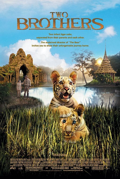 Two Brothers movie poster tiger cubs