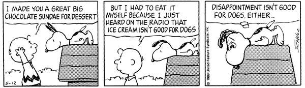 Peanuts diappointment