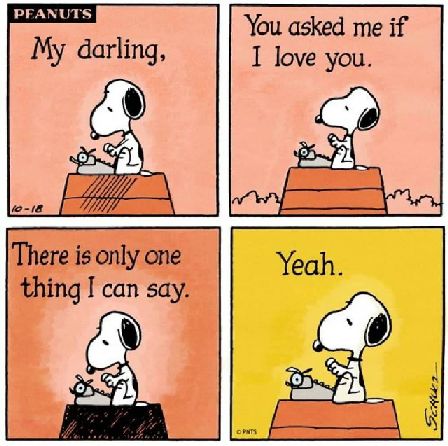 Snoopy love letter