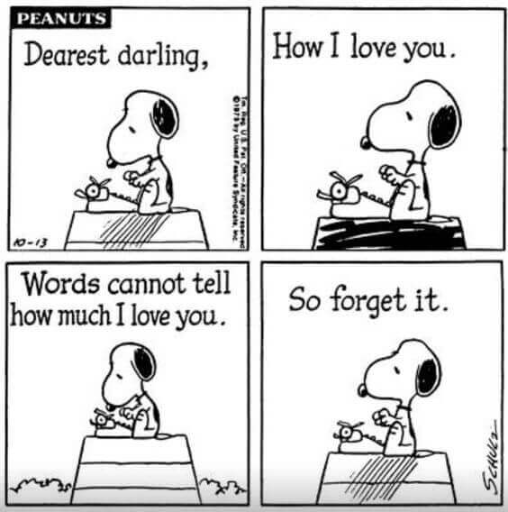 snoopy how much I love you