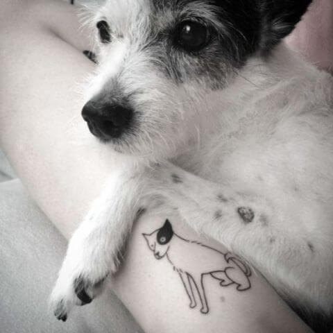 beautiful dog tattoo