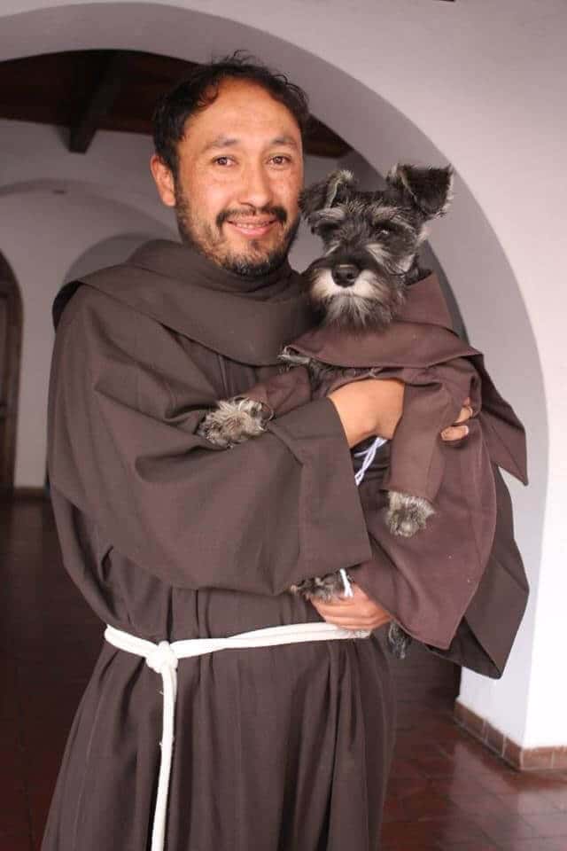 monastery adopts dog