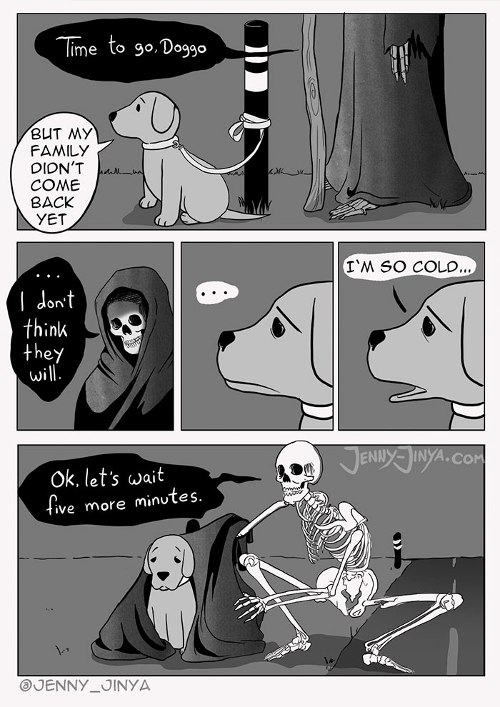 comic dog death