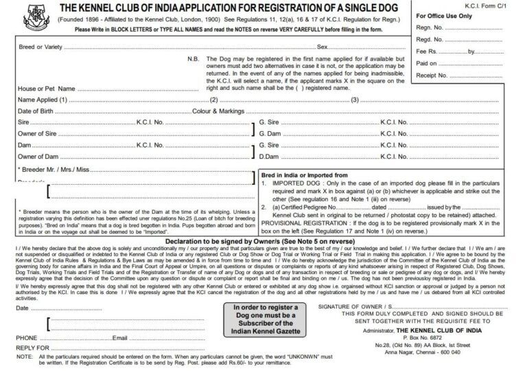 kennel-club-of-india-how-to-register-your-dog