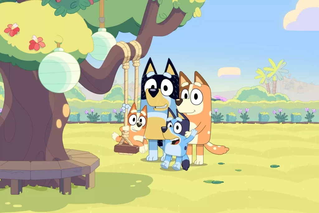 famille bluey dog