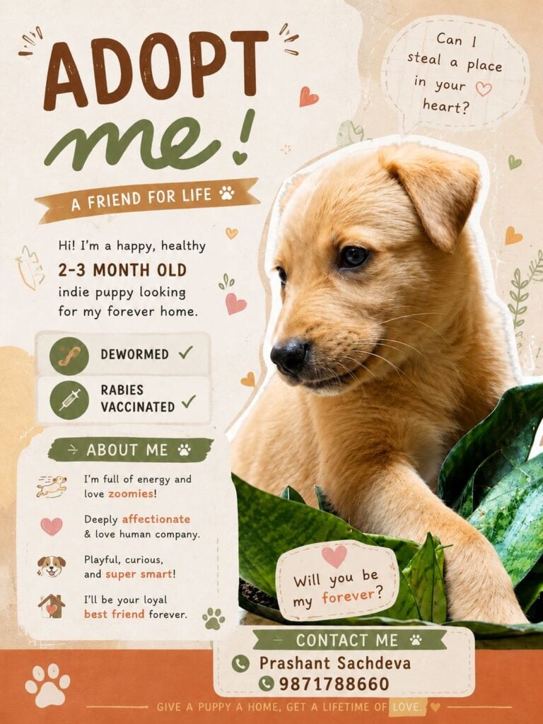Indi puppies for adoption (Gurugram) - puppy in Delhi NCR