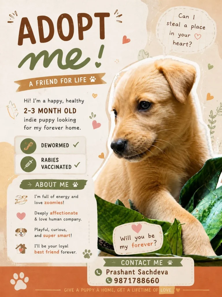 Indi puppies for adoption (Gurugram) - puppy in Delhi NCR