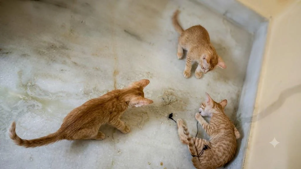 Urgent: 3 Gingerfemale Kittens Need a Loving Home in Hyderabad - kitten for adoption in Hyderabad