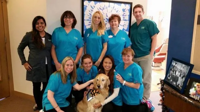 dog at clinic